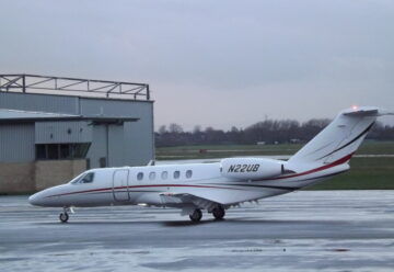 Cessna Citation CJ4 light jet.