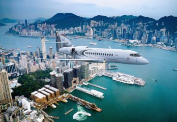 Dassault Falcon 6X business jet.