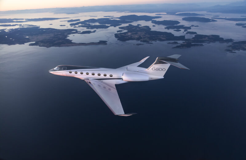 Gulfstream G800 business jet.